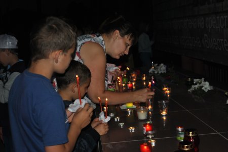 В ночь на 22 июня в Абдулино прошла акция "Свеча памяти".