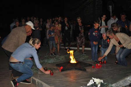 В ночь на 22 июня в Абдулино прошла акция "Свеча памяти".
