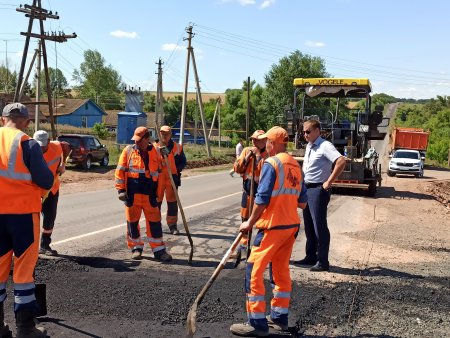 На автомобильной дороге «Абдулино-Бугуруслан» в настоящее время ведутся масштабные работы по капитальному ремонту