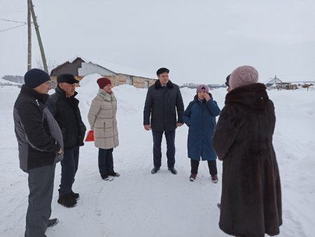 8 февраля, глава муниципального образования Денис Павлов побывал с рабочей поездкой в селе Абдрахманово.