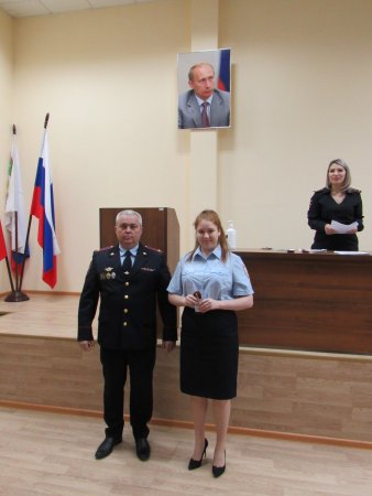 В Межмуниципальном отделе МВД России «Абдулинский» состоялось торжественное мероприятие